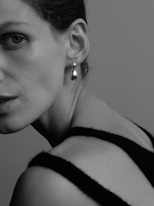 ABOAB｜DUAL Earrings [耳环 金 / 银 ]【SCULPTING】 商品图4