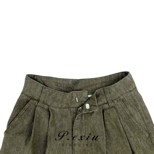 03-2潘依绣丁丁宠粉宽松复古-苎-麻-潮流百搭直筒休闲裤 6088 商品图2