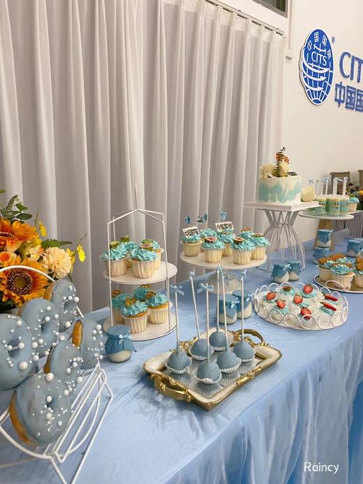蓝色系列开业甜品台 商品图1