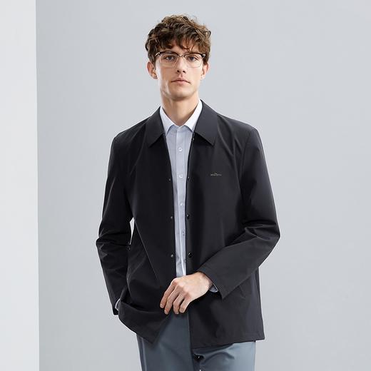 柒牌风衣外套男秋冬新款商务休闲中青年无缝翻领男士防风夹克	125K70090 商品图1