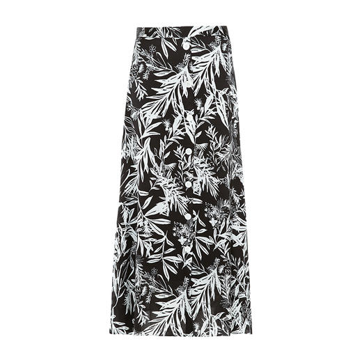 EITIE爱特爱夏季印花A字裙过膝半身裙女7406102 商品图5