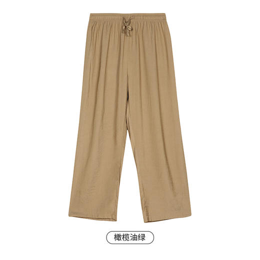 都市丽人生活家居春夏睡衣女梭织棉家居服薄款单条长裤女士家居单条裤LH48A1 商品图9