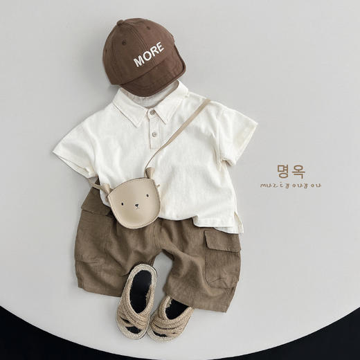 超值两件装【有范polo短袖，好看有品！】男童纯棉短袖T恤儿童polo衫夏季女童韩版百搭个性上衣简约风潮童 商品图2