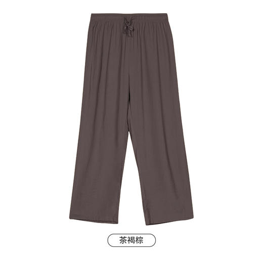 都市丽人生活家居春夏睡衣女梭织棉家居服薄款单条长裤女士家居单条裤LH48A1 商品图7