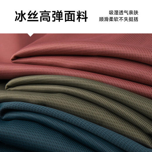 【冰丝高弹】【新款DK】大依优型大码男装短袖衬衫翻领加肥加大透气吸汗夏季上衣半袖t恤夏装 商品图3