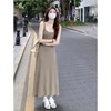 春秋夏【设计感小众 褶皱吊带连衣裙女】气质收腰显瘦 A字针织长裙子女 商品缩略图5