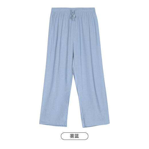 都市丽人生活家居春夏睡衣女梭织棉家居服薄款单条长裤女士家居单条裤LH48A1 商品图10
