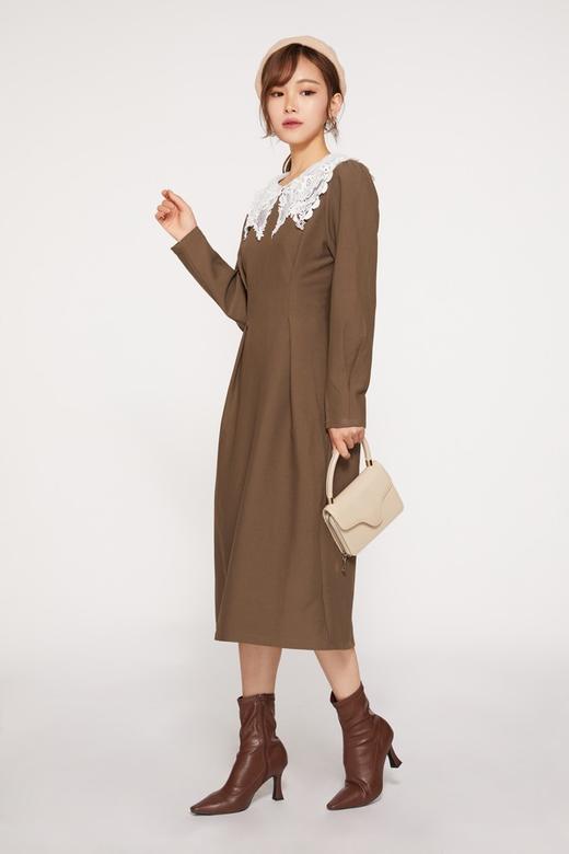 amadella 时尚复古收腰连衣裙 10072 商品图1