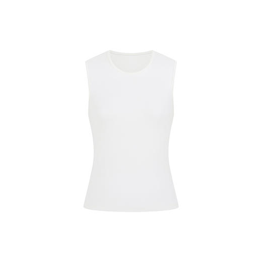 HeyDress法式U领吊带背心女春季针织白色内搭修身显瘦无袖上衣 商品图4