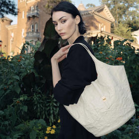 【明星同款】品牌直发 APEDE MOD 大号浮雕纹软牛皮子母包托特包花园包菜篮子包「黑色预售」