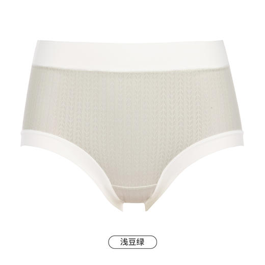都市丽人健康系列宽版包覆内裤女锦提花女士内裤中腰平角内裤LK45C3 商品图7