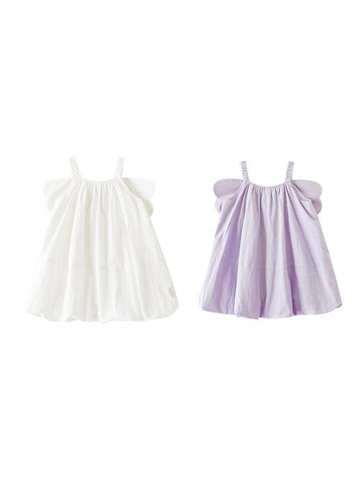  【巨可爱！】女童后背蝴蝶结吊带裙宝宝连衣裙2024夏季新款儿童纯色裙子 商品图4