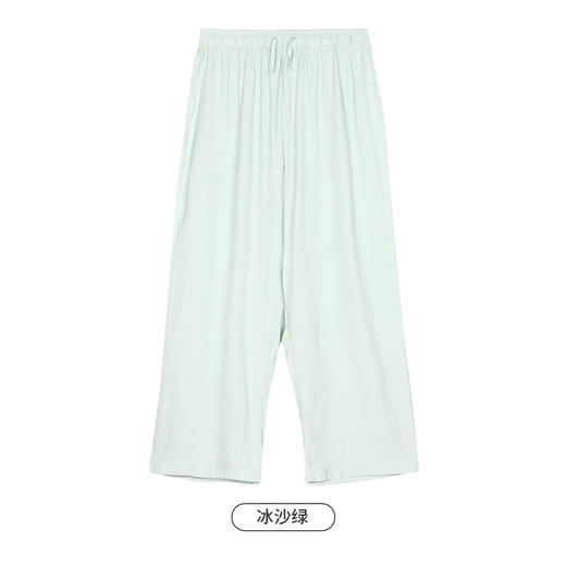 都市丽人生活家居春夏睡衣女梭织棉家居服薄款单条长裤女士家居单条裤LH48A1 商品图11
