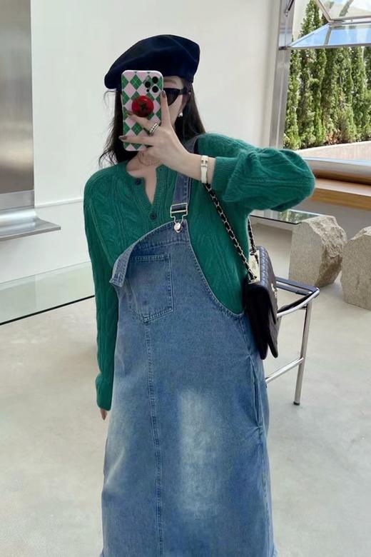 WHO KNOWS 时髦牛仔背带连衣裙 14167 商品图1