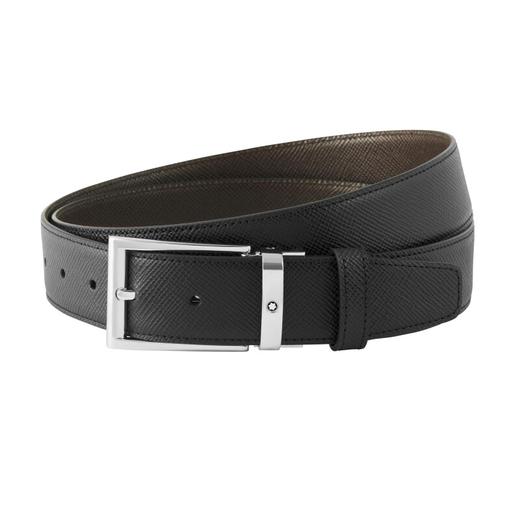 万宝龙 矩形35mm黑色棕色双面皮带  MB118436-F 商品图1