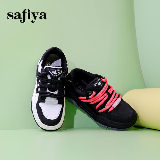 超值精选| Safiya/索菲娅2024时尚百搭潮流舒适复古运动板鞋SF33912358 商品图1