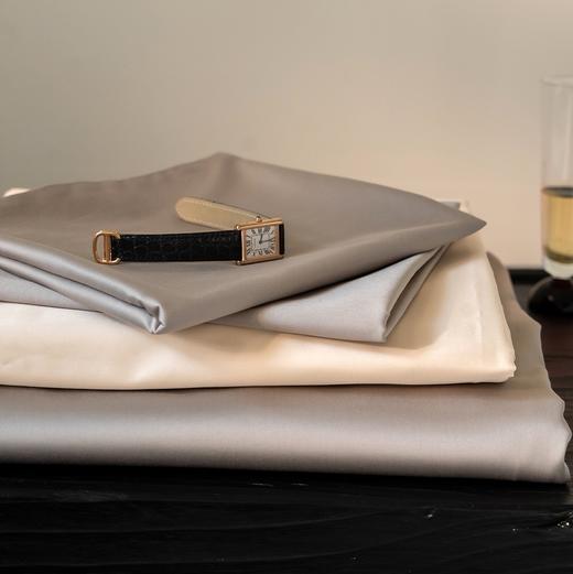 2024春 100S新疆长绒棉双拼床品三件套/四件套 床单款床笠款  雅致清爽春日色 商品图3