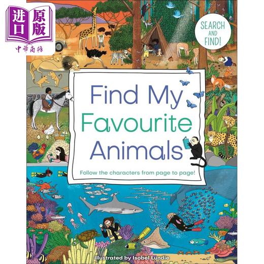 【中商原版】DK找到喜爱的动物 Find My Favourite Animals 英文原版 儿童纸板绘本 搜索和查找纸板书 亲子互动读物 进口童书 商品图0