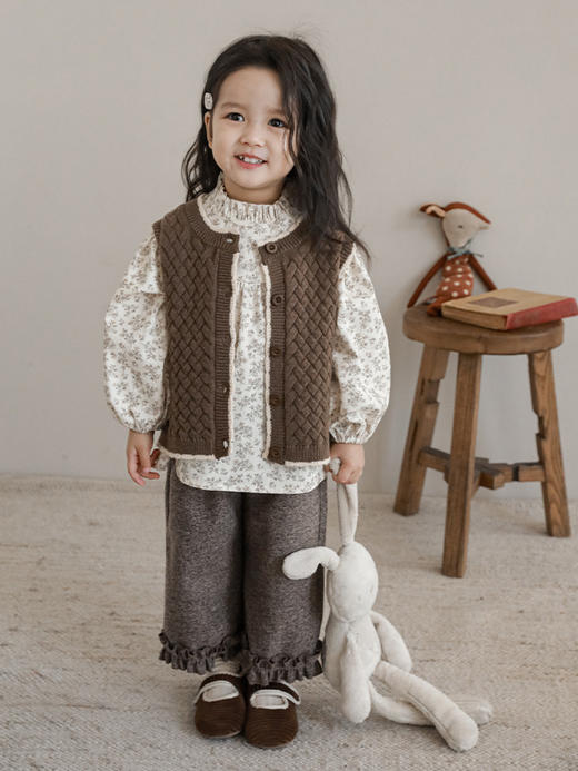 【清新碎花，优雅气质】女童碎花娃娃衫2023春秋新款儿童休闲衬衫宝宝洋气长袖衬衣 商品图1