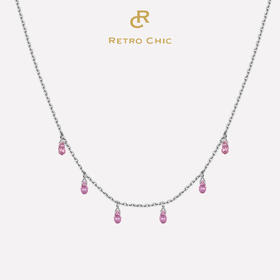 Sugar Morganite方糖摩根石系列 | 圣母百花殿摩根石叠戴白金吊坠