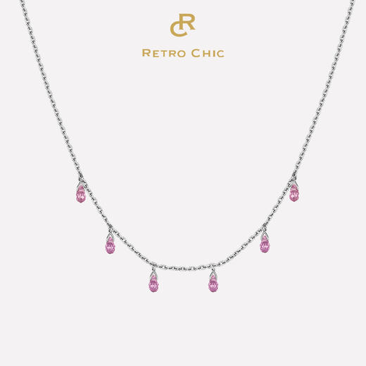 Sugar Morganite方糖摩根石系列 | 圣母百花殿摩根石叠戴白金吊坠 商品图0