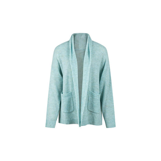 HeyDress马海毛开衫女春季法式宽松慵懒感堆堆领外套温柔气质上衣 商品图4