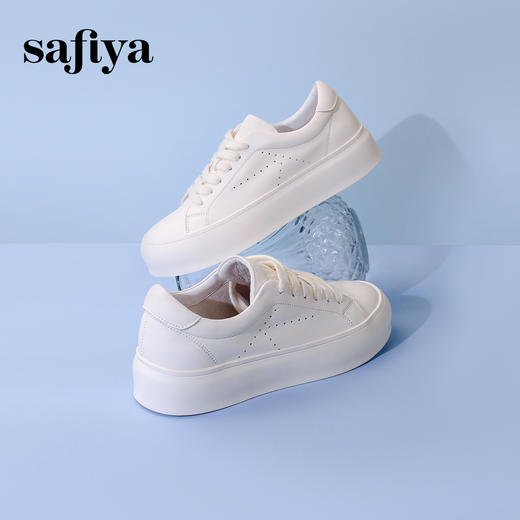 超值精选|Safiya/索菲娅2024百搭舒适低帮休闲小白鞋 SF33912256 商品图2