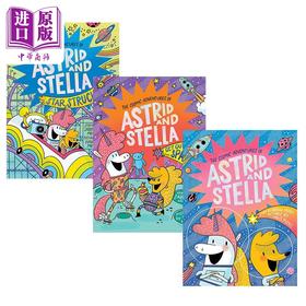 【中商原版】桥梁漫画 宇宙历险记3册 The Cosmic Adventures of Astrid and Stella 1-3 英文原版进口图书图像小说故事图画书