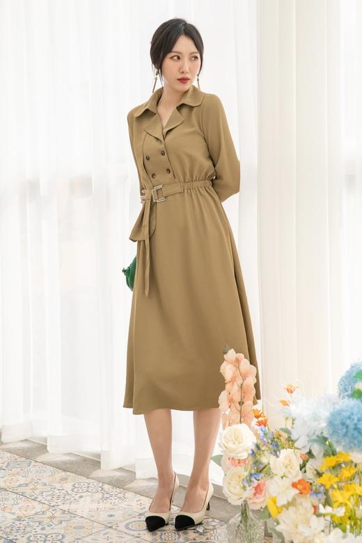 Le Malene 优雅感风衣式连衣裙 14536 商品图4