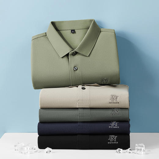 【100%丝光棉】【DDY】大依优型大码男装短袖Polo衫翻领纯棉丝光棉加肥加大透气吸汗夏季上衣半袖t恤夏装 商品图1