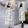 春上新中国风套装简洁时尚潮流，优雅印花两件套裙HR-WZ23509 商品缩略图3