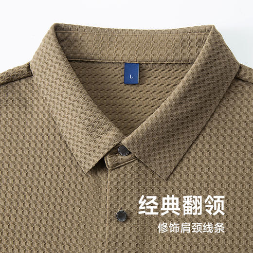 【透气网眼】【DDY】大依优型大码男装短袖Polo衫翻领冰丝网眼加肥加大透气吸汗夏季上衣半袖t恤夏装 商品图2