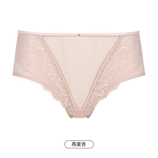 都市丽人时尚系列蕾丝网布内裤女蕾丝女士内裤中腰三角内裤LK42A9 商品图12