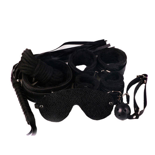 【情趣用品】谜姬 束缚皮革毛绒7件套SM调捆绑 商品图2