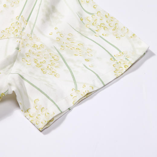 都市丽人生活家居春夏睡衣女梭织人棉家居服薄款短袖裙女士梭织棉睡裙LH46D2 商品图7