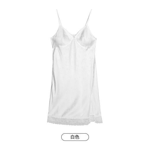 都市丽人好睡好眠春夏睡衣女冰雪丝提花家居服薄款吊带裙女士丝质睡裙LH46A6 商品图4