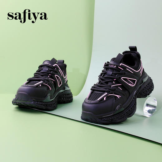 超值精选|Safiya/索菲娅2024网面厚底机能老爹鞋SF33912384 商品图3