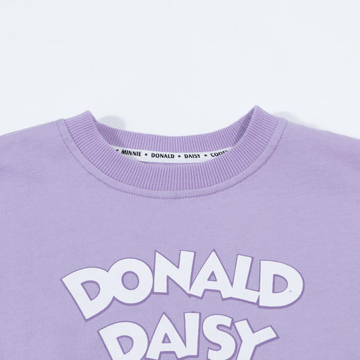 迪士尼（Disney）女童萌趣袖子印花春秋长袖套装中小童卫衣卫裤两件套 ZD1DT008 商品图4