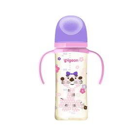 母婴用品-贝亲自然实感Ⅲ宽口径彩绘PPSU双把手奶瓶