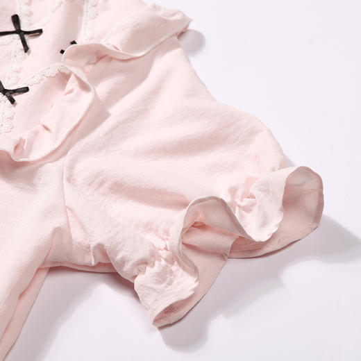 都市丽人生活家居春夏睡衣女软绵绵家居服薄款短袖裙女士睡裙LH46D6 商品图6