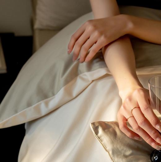 2024春 100S新疆长绒棉双拼床品三件套/四件套 床单款床笠款  雅致清爽春日色 商品图10