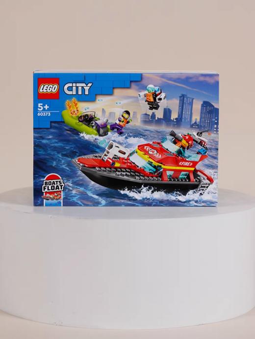 LEGO乐高城市系列60373消防救援艇圣诞节礼物儿童拼装积木玩具 商品图0