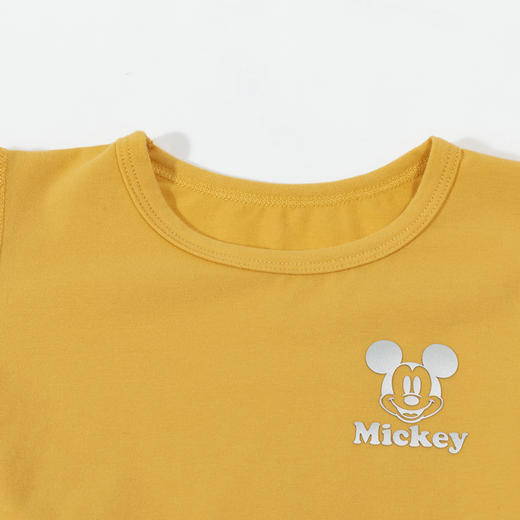 迪士尼2024春季男女宝宝长袖家居服套装棉弹舒适内衣卡通睡衣打底衫ZD1DT019 商品图5