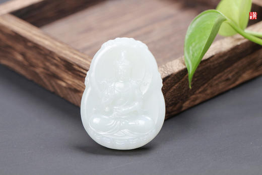 和田羊脂白玉【观音】 配精美挂绳 商品图0