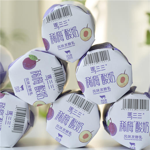 【近期生产】马三三稀梅小白罐酸奶  西梅酸奶 商品图3