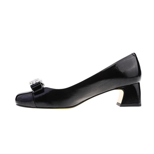 sheme蝶雨彩虹系列进口袋鼠皮蝴蝶结水晶点缀优雅时尚女士单鞋可定制 商品图7