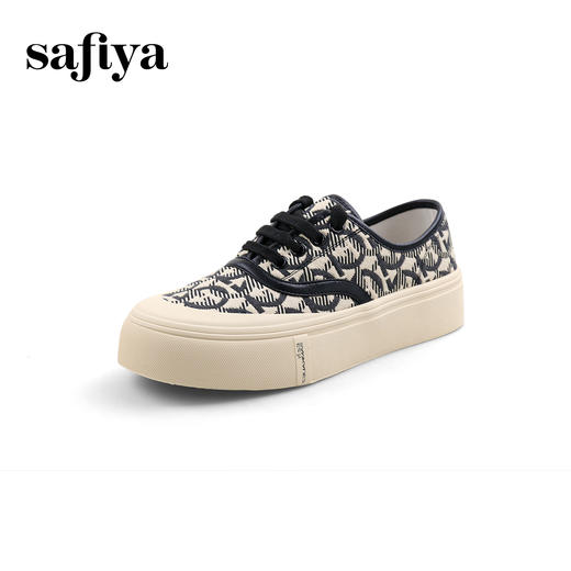 超值精选 |Safiya/索菲娅2024小众低帮豹纹印花轻便懒人帆布鞋SF33912370 商品图7