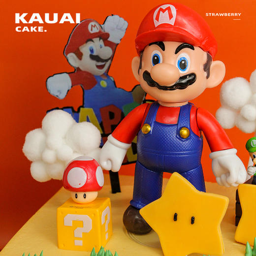 烤爱·生日蛋糕系列·超级蓝色玛丽奥·奥利奥奶油·儿童蛋糕 男生聚会生日节日蛋糕【仅限深圳同城配送】 商品图4