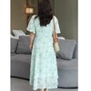 特大码女装连衣裙300斤胖妹妹甜美减龄V领中长款碎花大摆 商品缩略图3