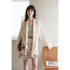 HeyDress马海毛开衫女春季法式宽松慵懒感堆堆领外套温柔气质上衣 商品缩略图3